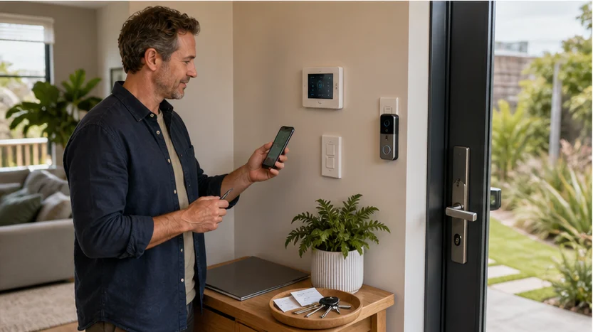 A New Zealand homeowner preparing records for connected devices before moving