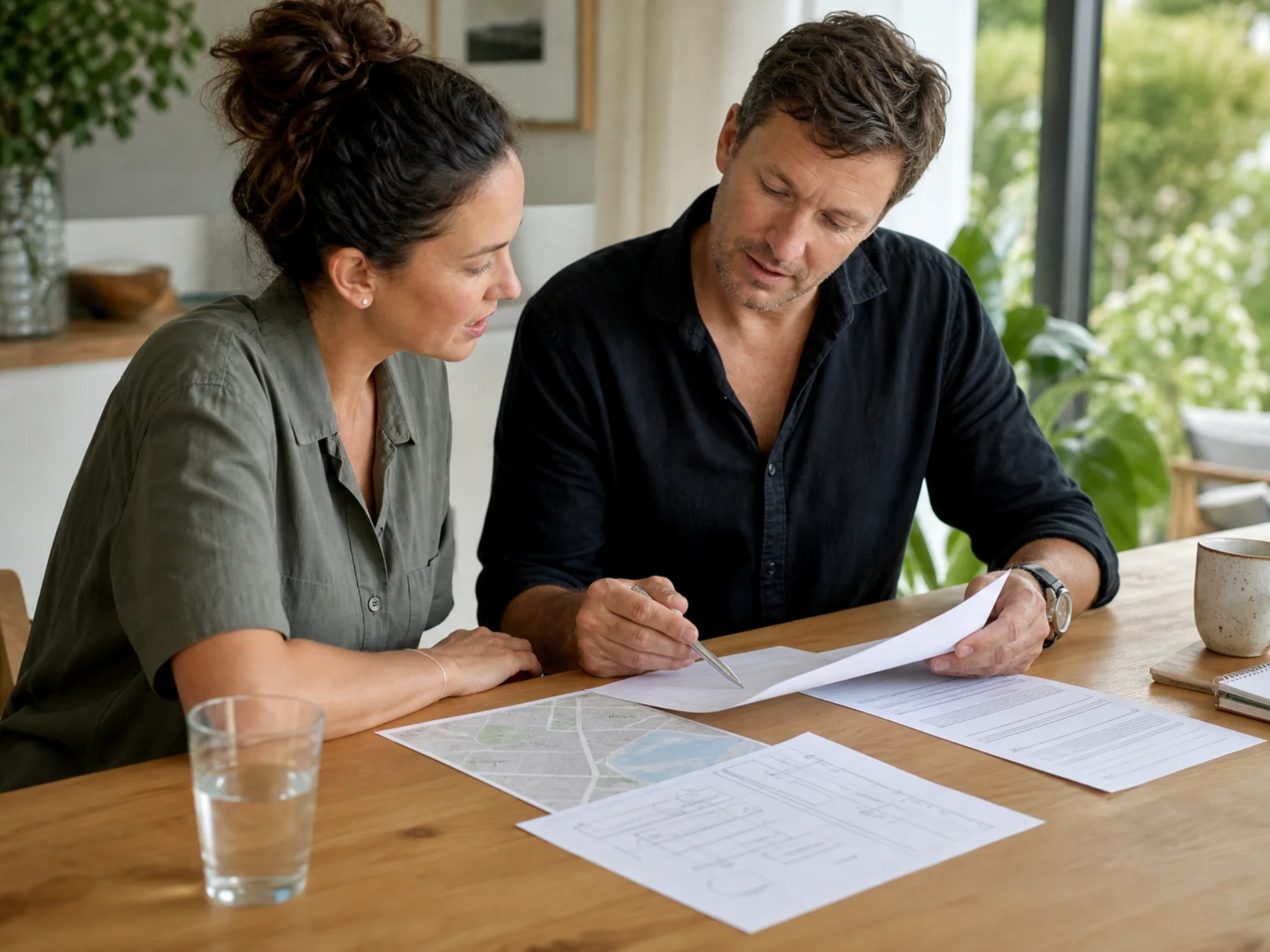 New Zealand homeowner reviewing a written selling plan with an adviser