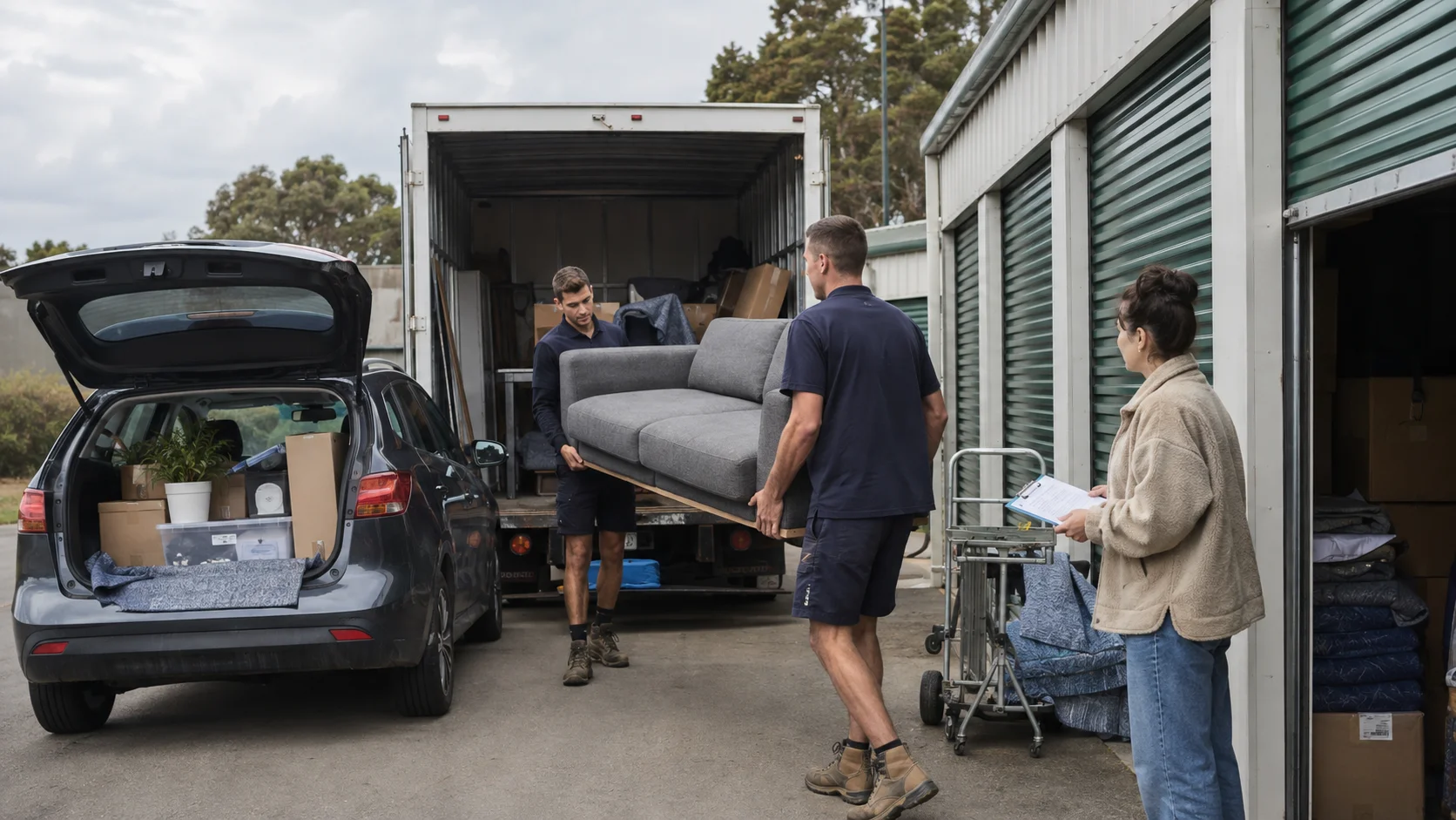 A New Zealand family planning moving and temporary storage costs