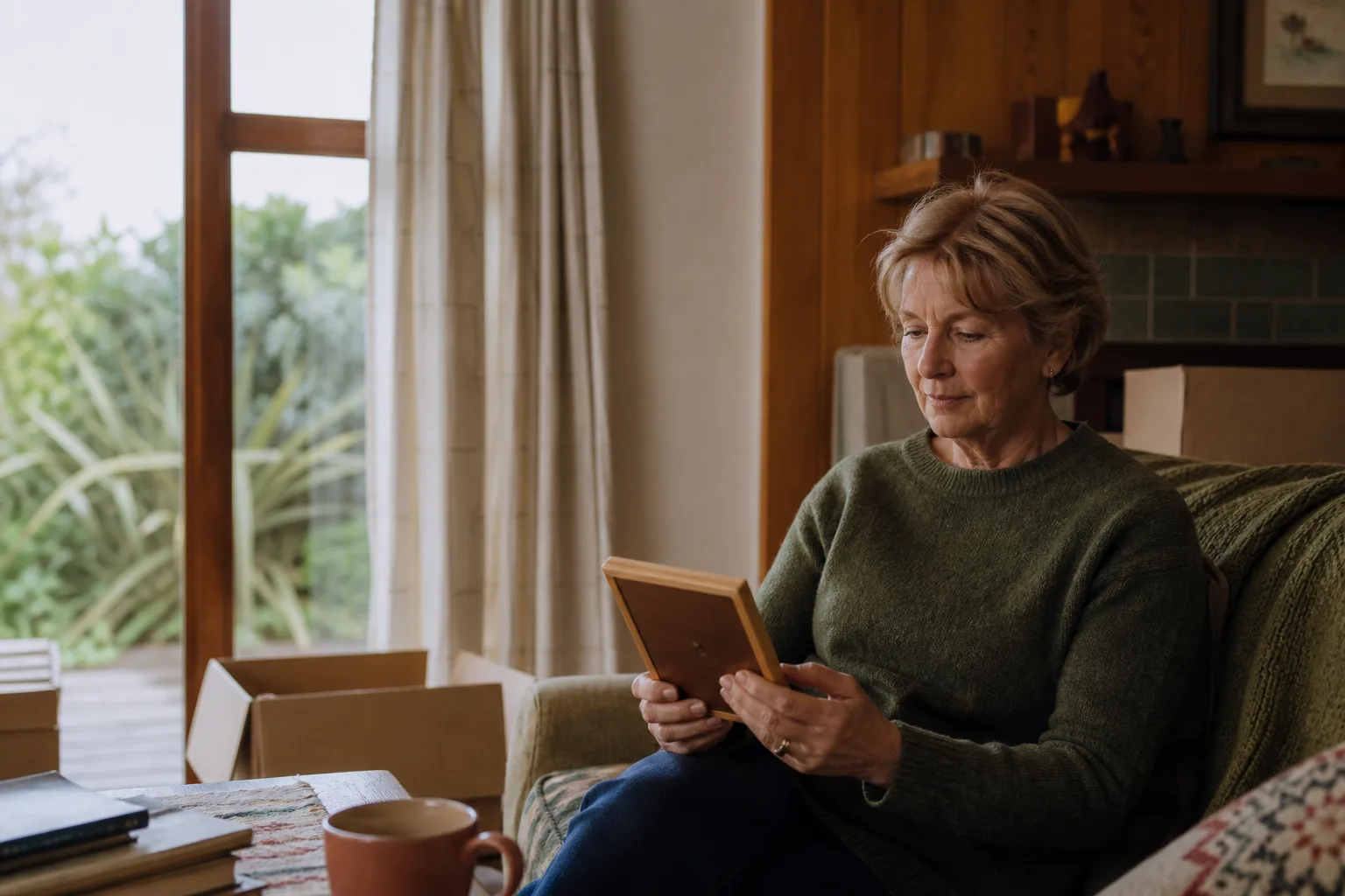 A New Zealand homeowner reflecting on memories while preparing to move