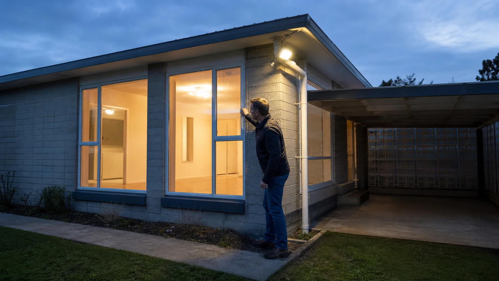 A New Zealand homeowner securing a temporarily empty home